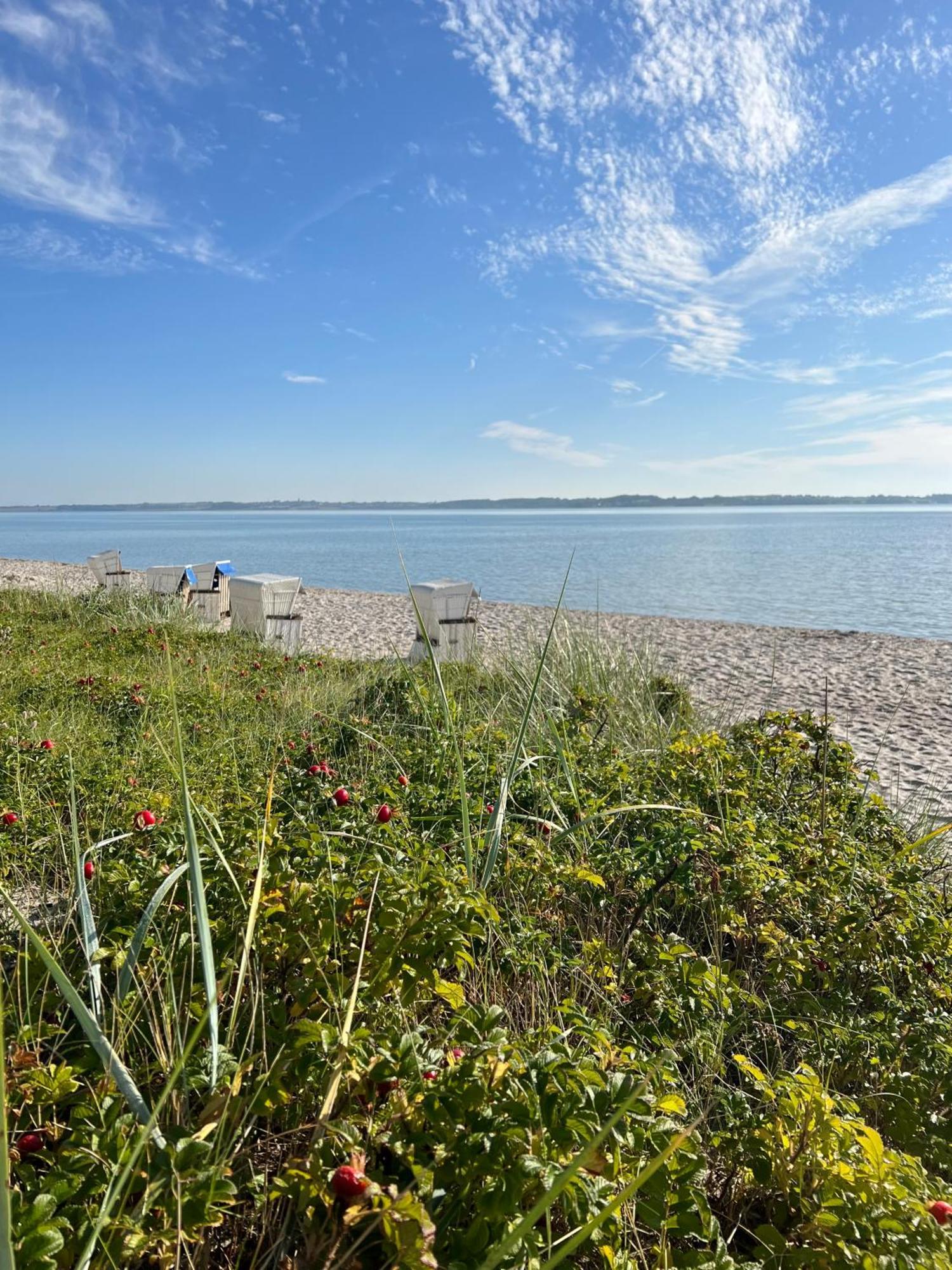 Ostsee-Strandhaus-Holnis Glücksburg Buitenkant foto